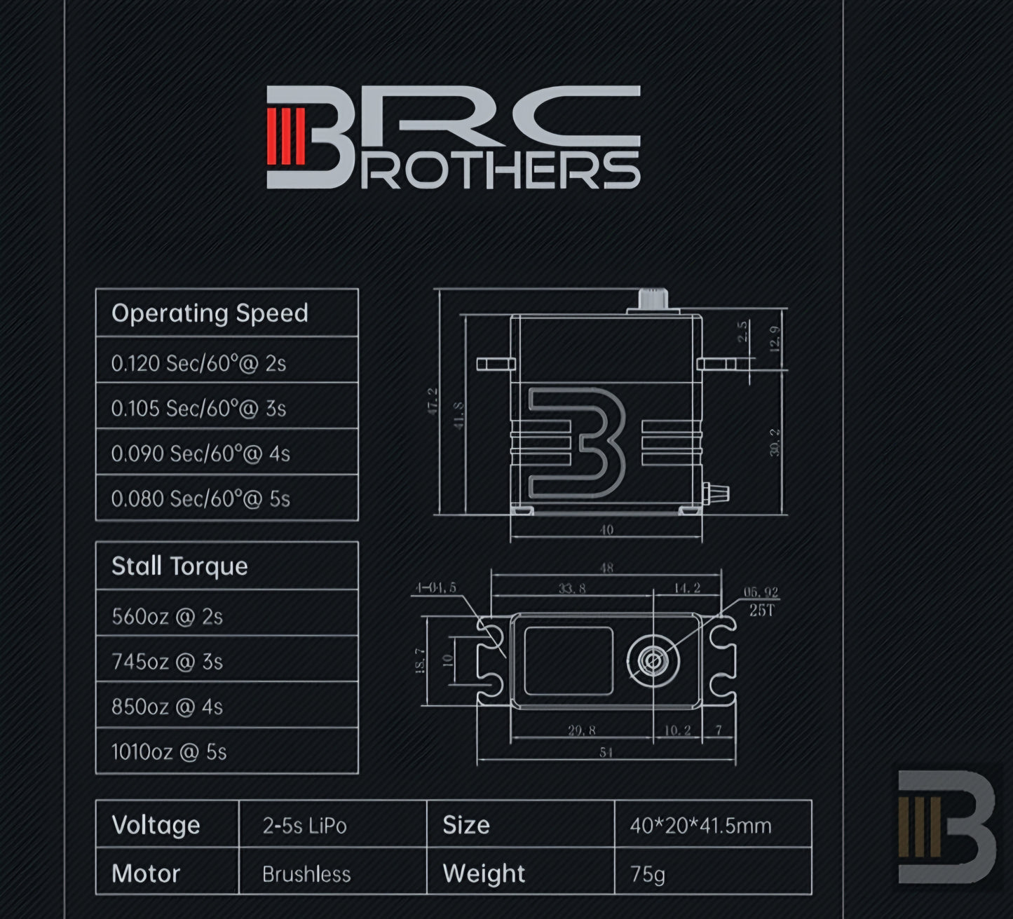 3Brothersrc G13 Pro Servo